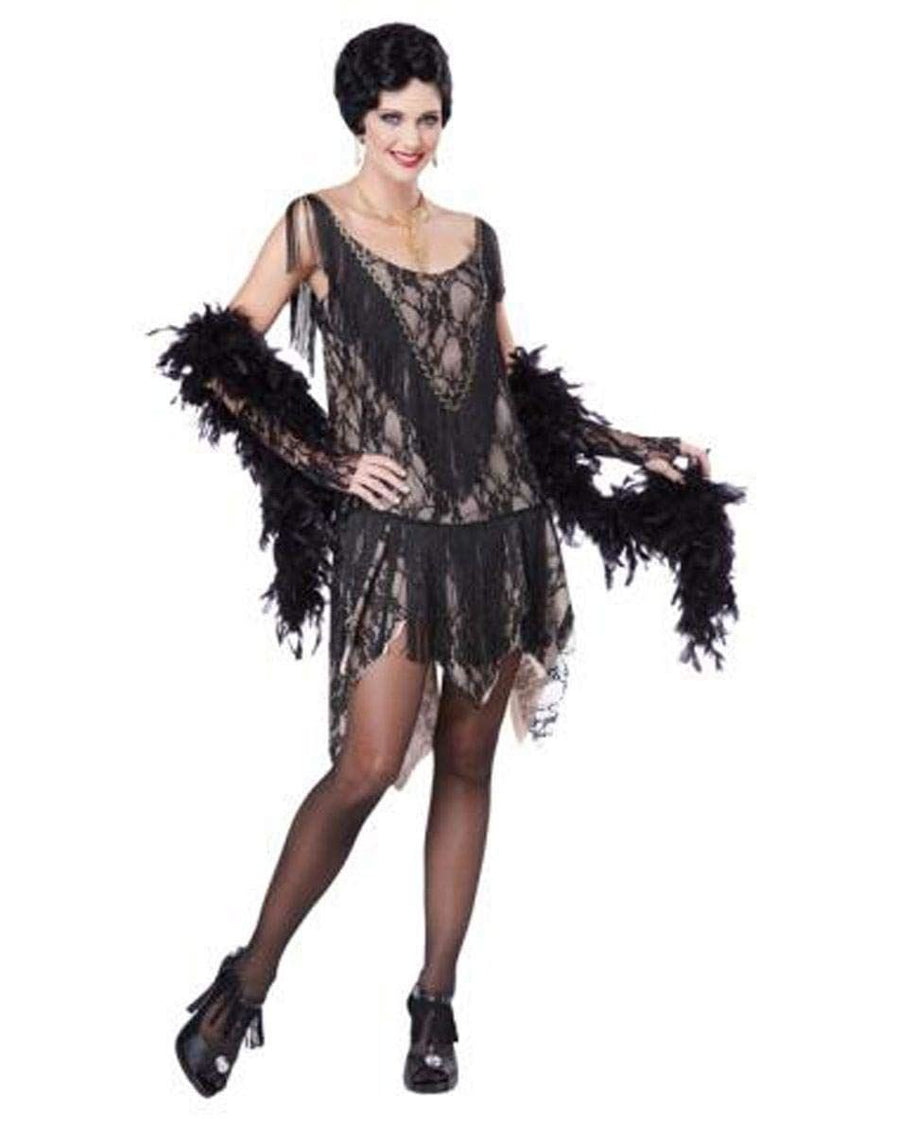 Woman's 1920s Great Gatsby Flapper Dress Costume - S