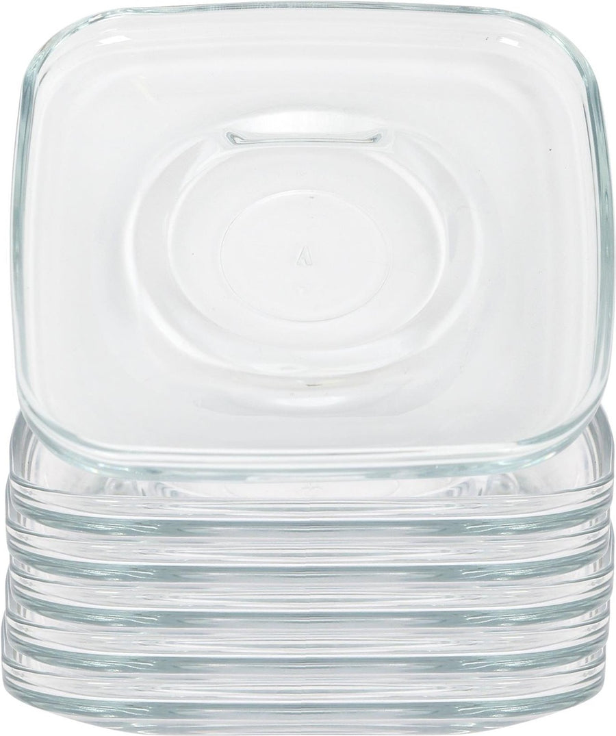 12.5cm Cozy Glass Espresso Saucers - Pack of Six