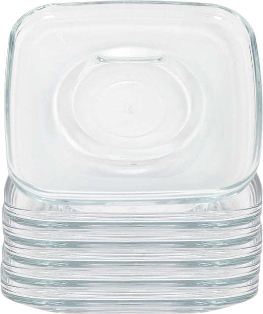 12.5cm Cozy Glass Espresso Saucers - Pack of Six