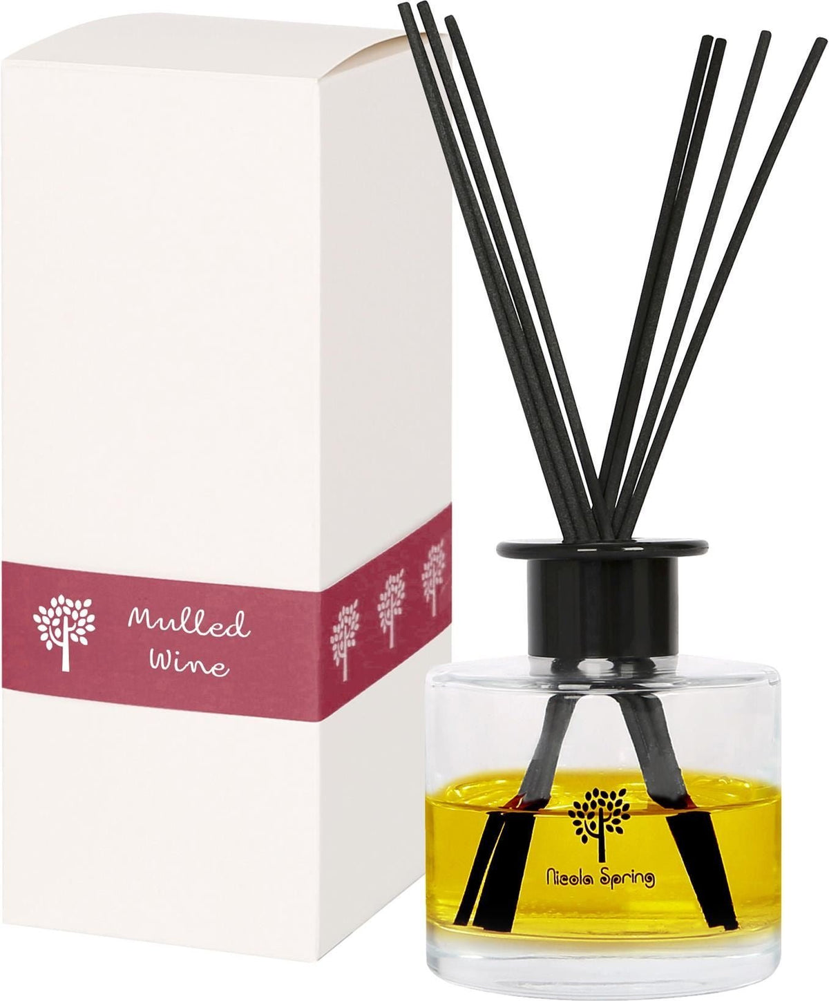 200ml Glass Reed Diffusers - Mulled Wine