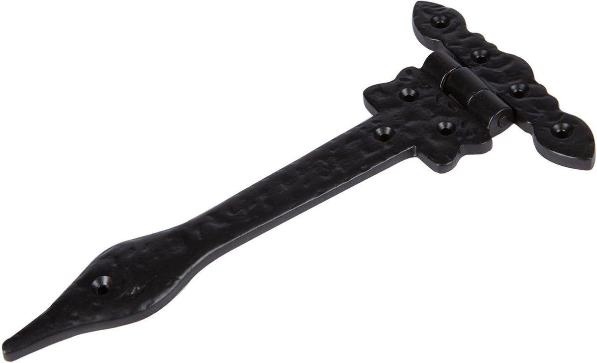 230mm Black Ornate T-Hinge