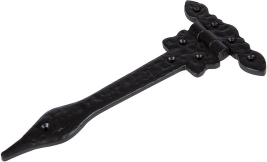 230mm Black Ornate T-Hinge
