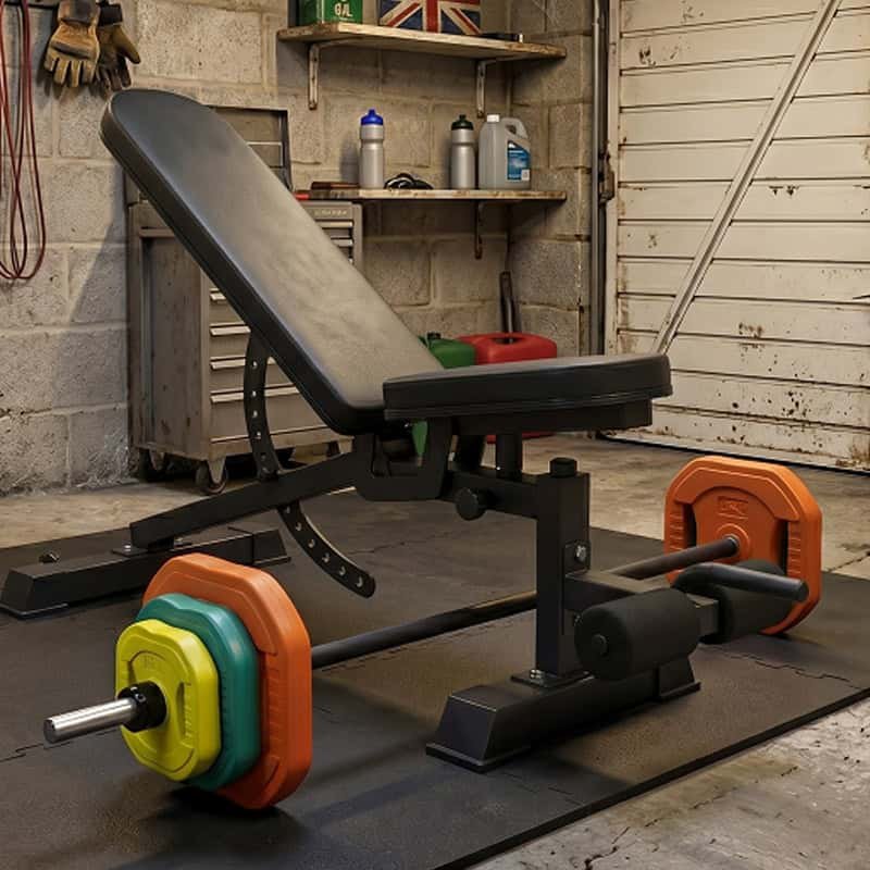 Ironman Professional Weight Training Bench & 30kg Pump Barbell Set