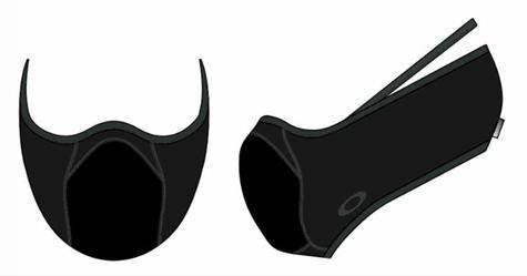 Oakley Black Fitted Face Mask