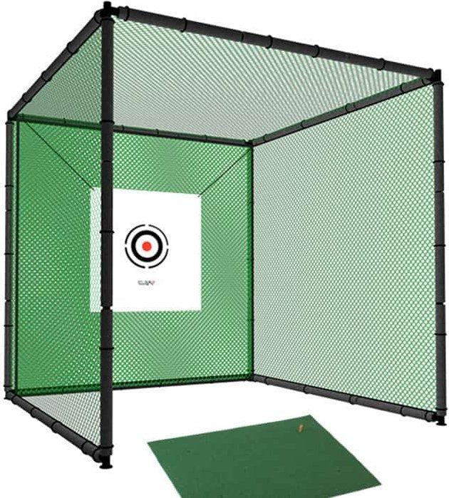 Hillman PGM 3m Heavy Duty Golf Practice Cage and 1.2m Practice Mat Package