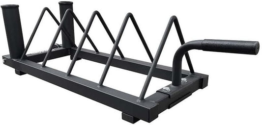 IronMan Horizontal Weight Plate Rack with Wheels