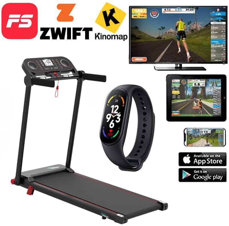 BodyTrain T-118 Motorised Folding Bluetooth Treadmill