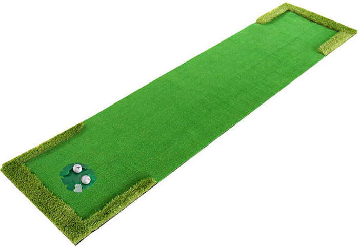 Hillman PGM Portable Artificial Turf Golf Putting Green with Putting Cup