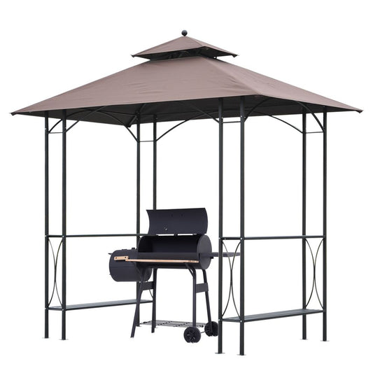 2.5x1.5m BBQ Tent Canopy Patio Outdoor Awning Gazebo Party Sun Shelter