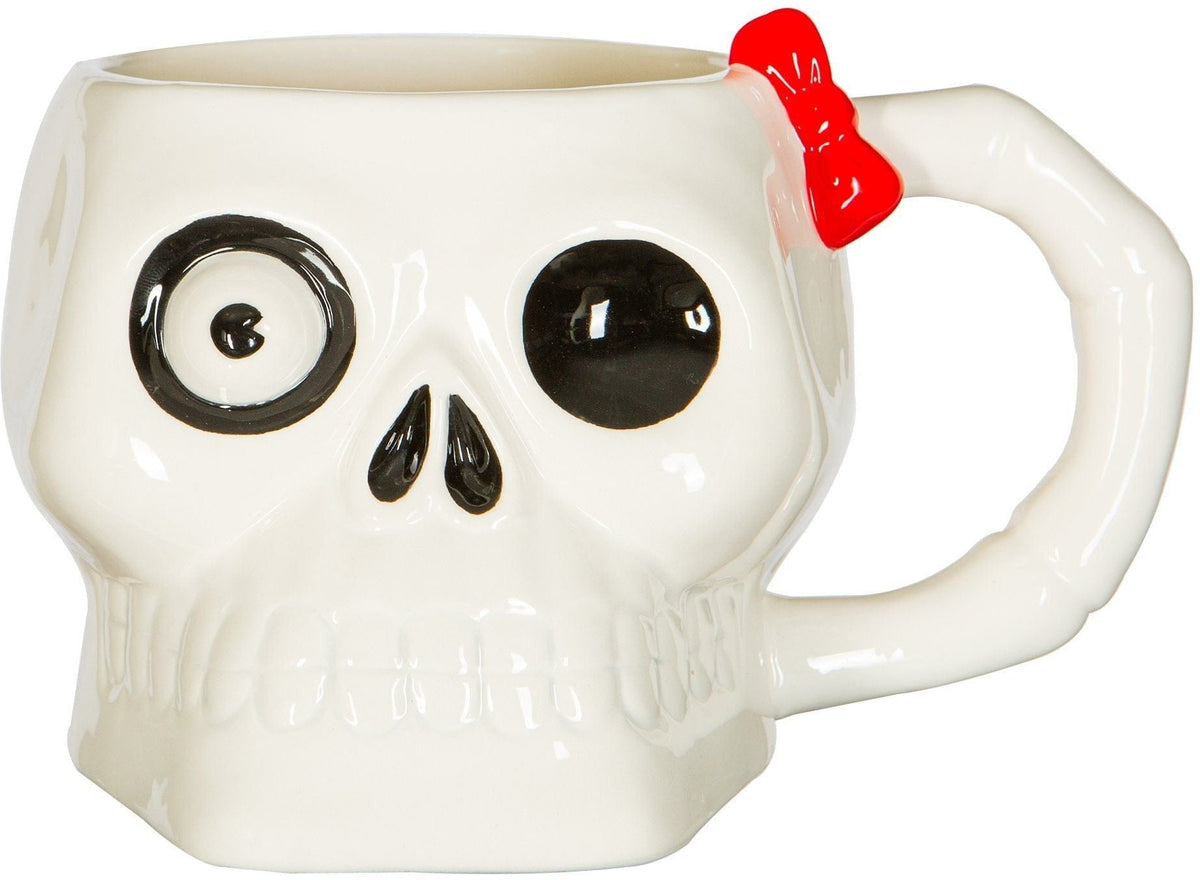 Halloween Skull Stoneware Mug