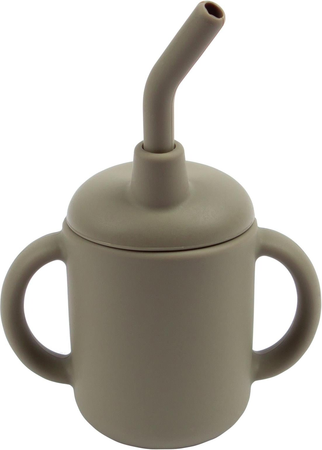120ml Silicone Baby Sippy Cup - Silver Sage