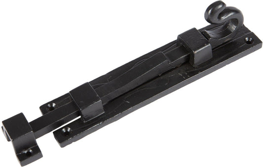 185mm Black Straight Shepherd's Crook Surface Bolt