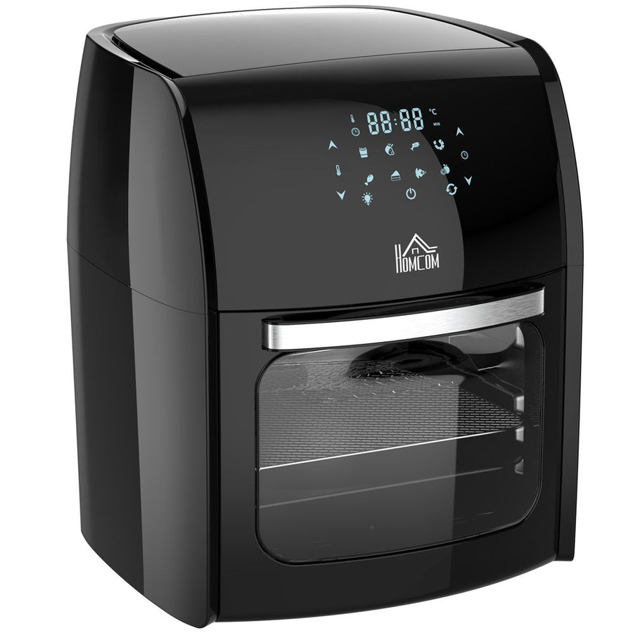 HOMCOM 12L 8 in 1 Digital Air Fryer Oven with Roast, Bake, Dehydrate, 8 Preset Modes, Rapid Air Circulation, Timer, Inner Light, Memory Function,