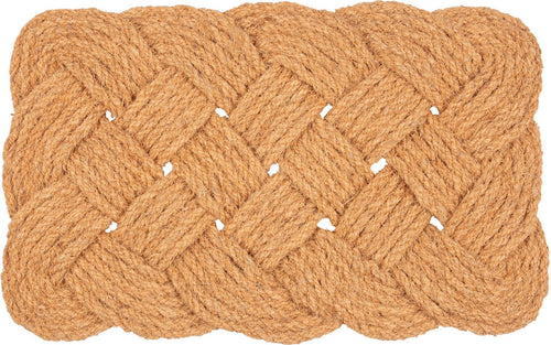 68cm x 43cm Natural Coir Knotted Door Mat