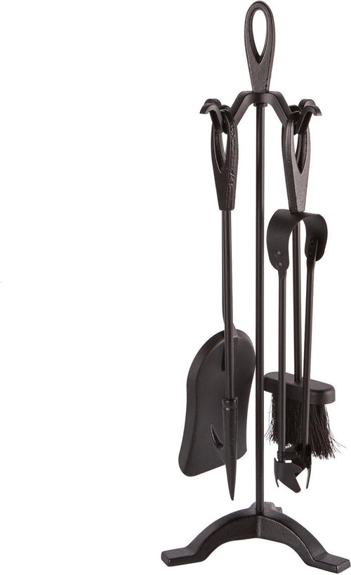 5pc Black 'Slindon' Fireside Companion Set