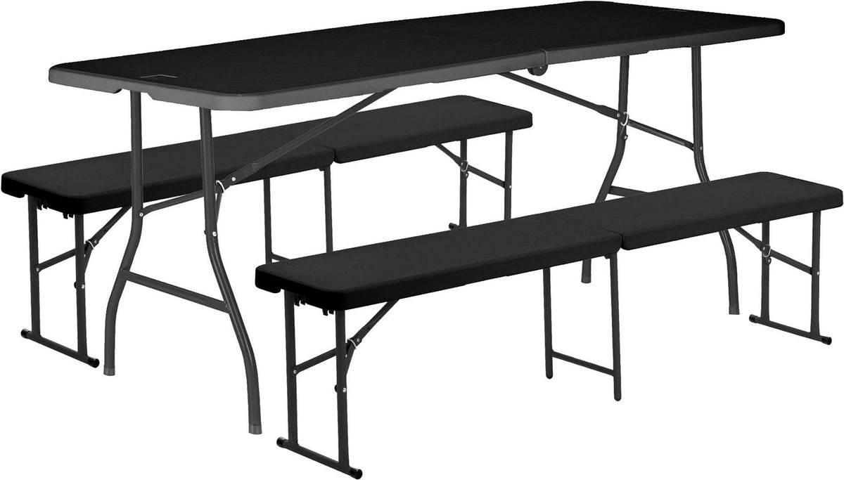 180cm (6ft) Folding Table & Bench Set