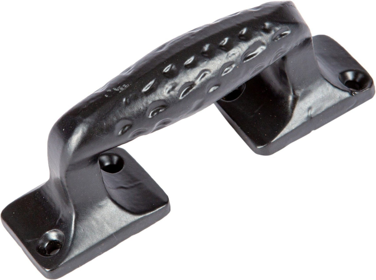 100mm Black Forged Barn Door Handle