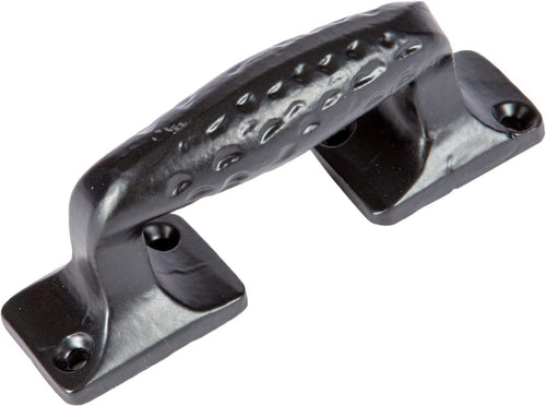 100mm Black Forged Barn Door Handle
