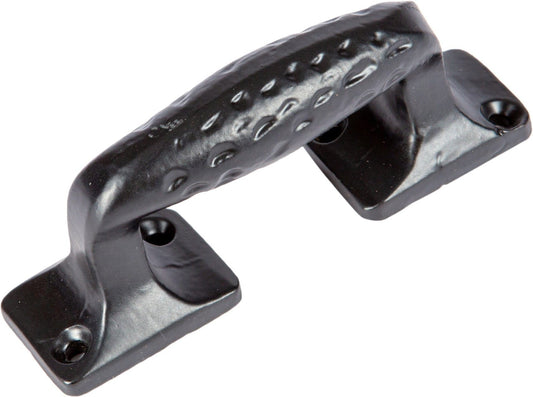 100mm Black Forged Barn Door Handle