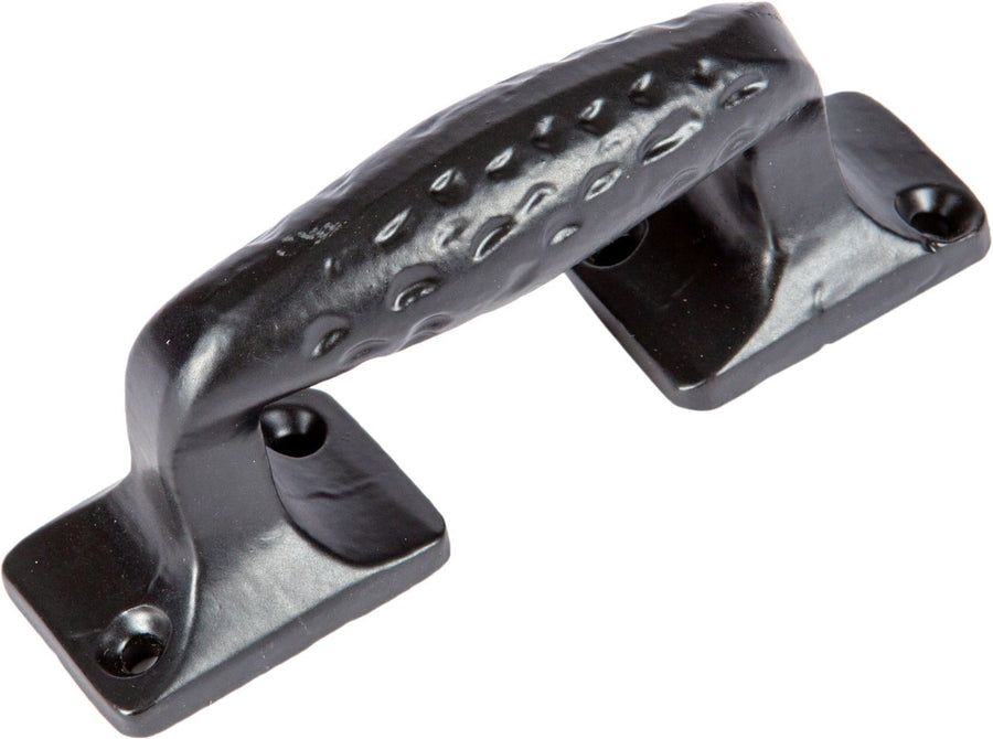 100mm Black Forged Barn Door Handle