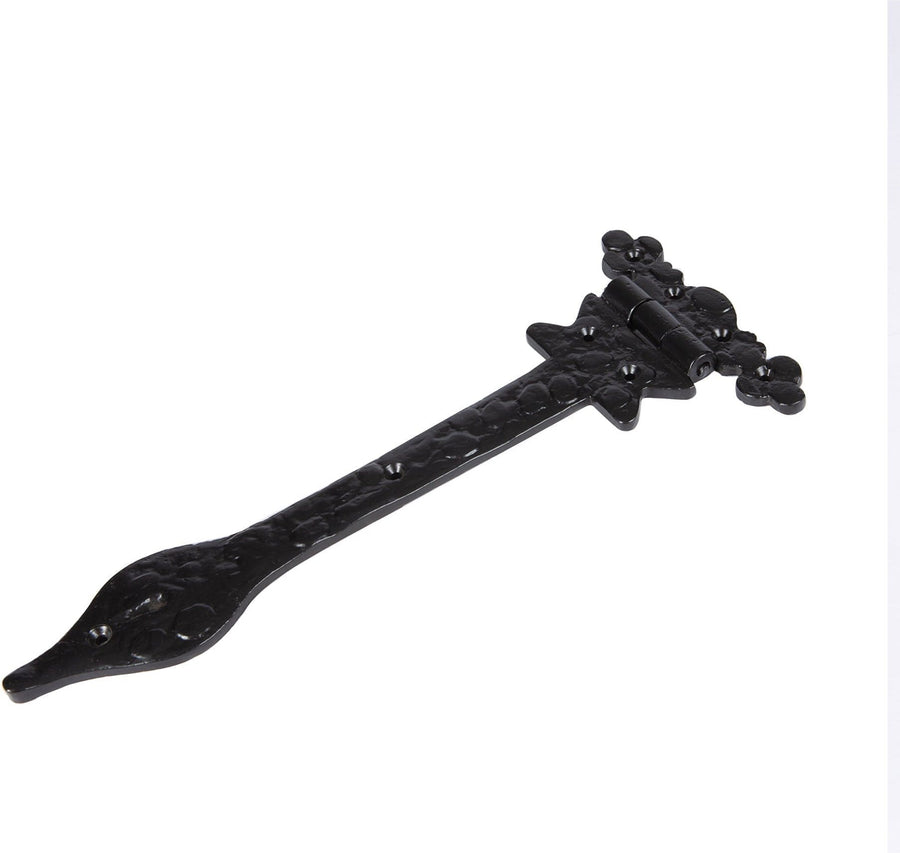 310mm Black Ornate T-Hinge