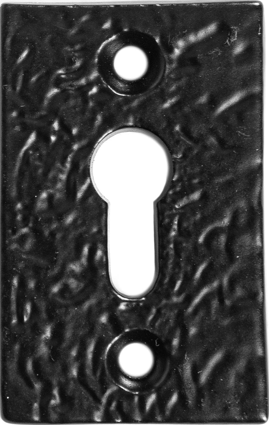 30mm x 50mm Black Rectangular Escutcheon Plate