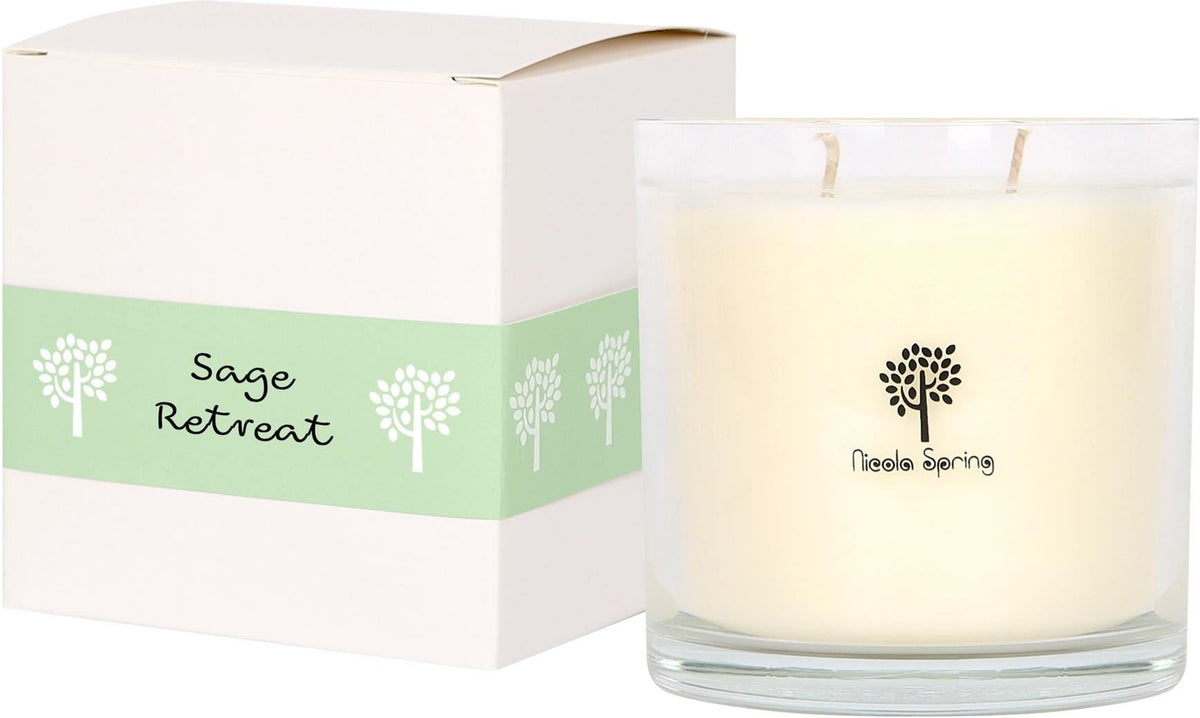 Soy Wax Scented Candle - 400g - Sage Retreat