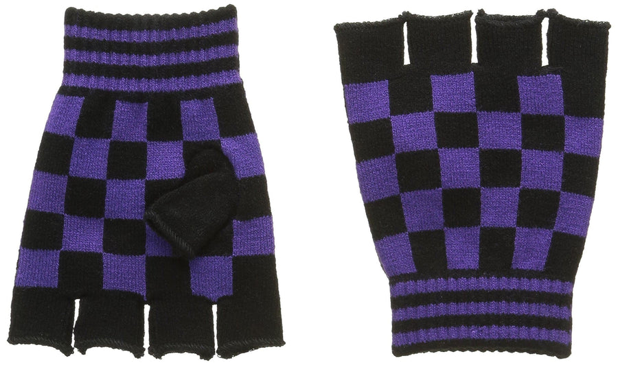 Fingerless Checkerboard Gloves