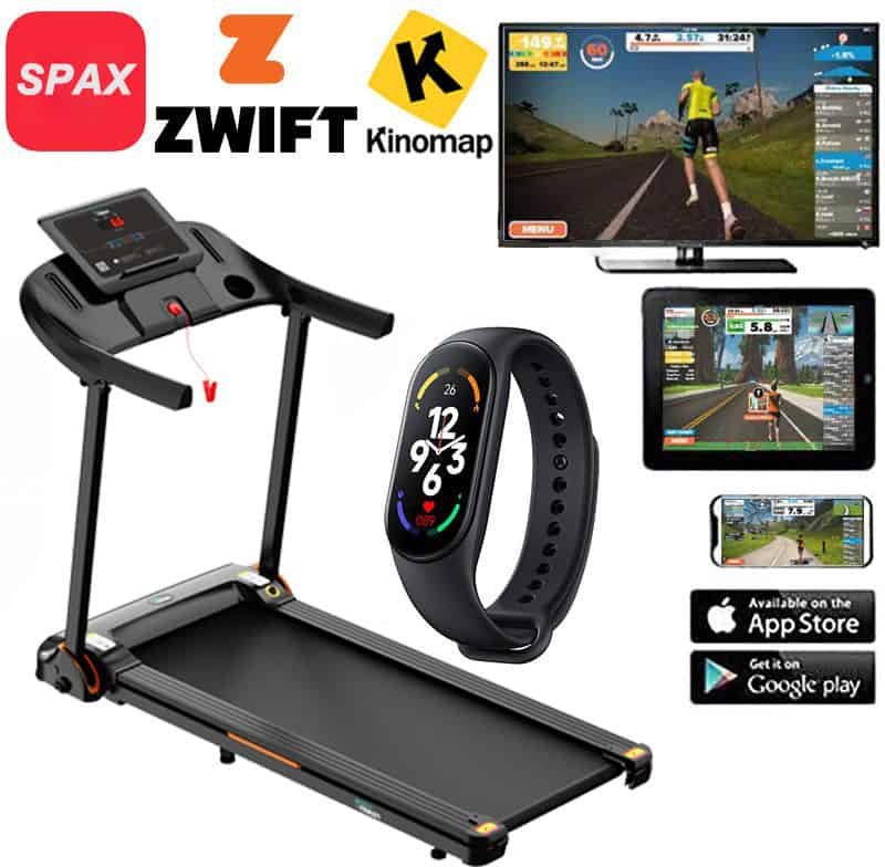 BodyTrain T150 Motorised Folding Bluetooth Treadmill