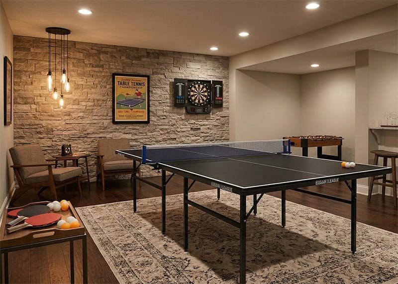 Air League Foldaway Indoor Table Tennis Table Black