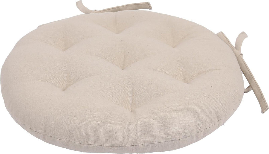 Round Seat Pad - 40 x 40cm - Natural