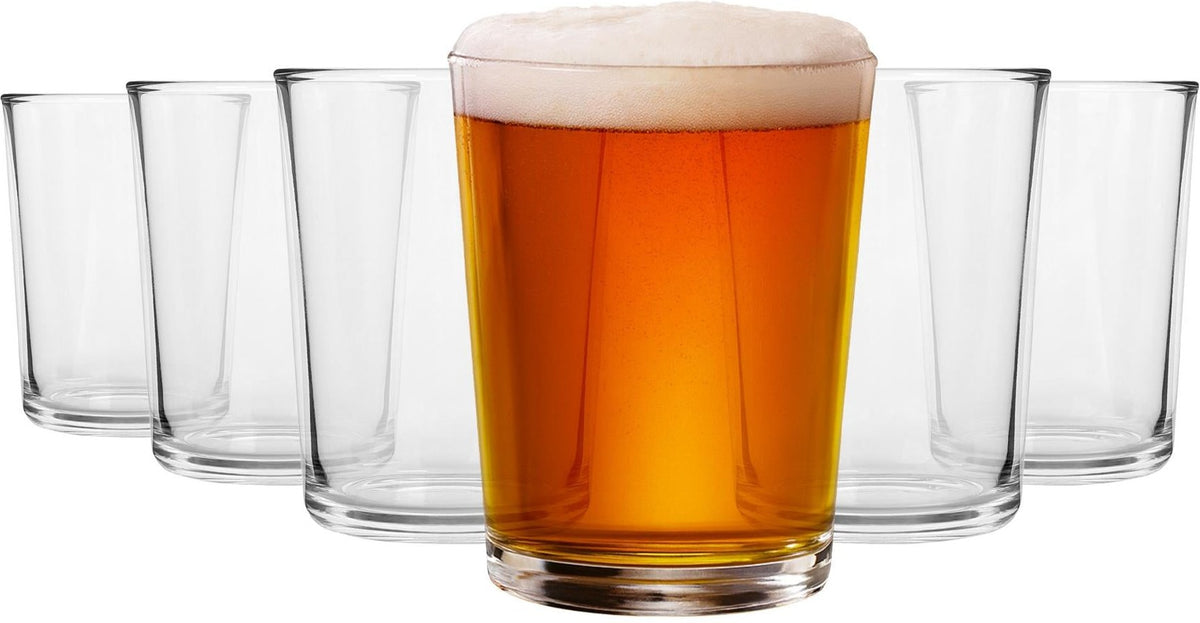 568ml (20oz) Islington Pint Beer Glasses - Pack of Six