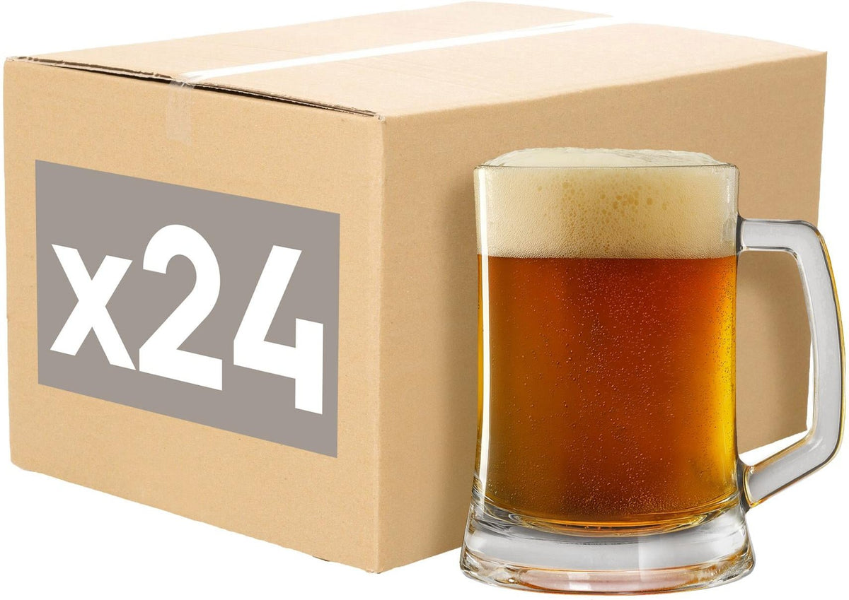 510ml (17oz) Southwark Glass Beer Mugs - Pack of 24