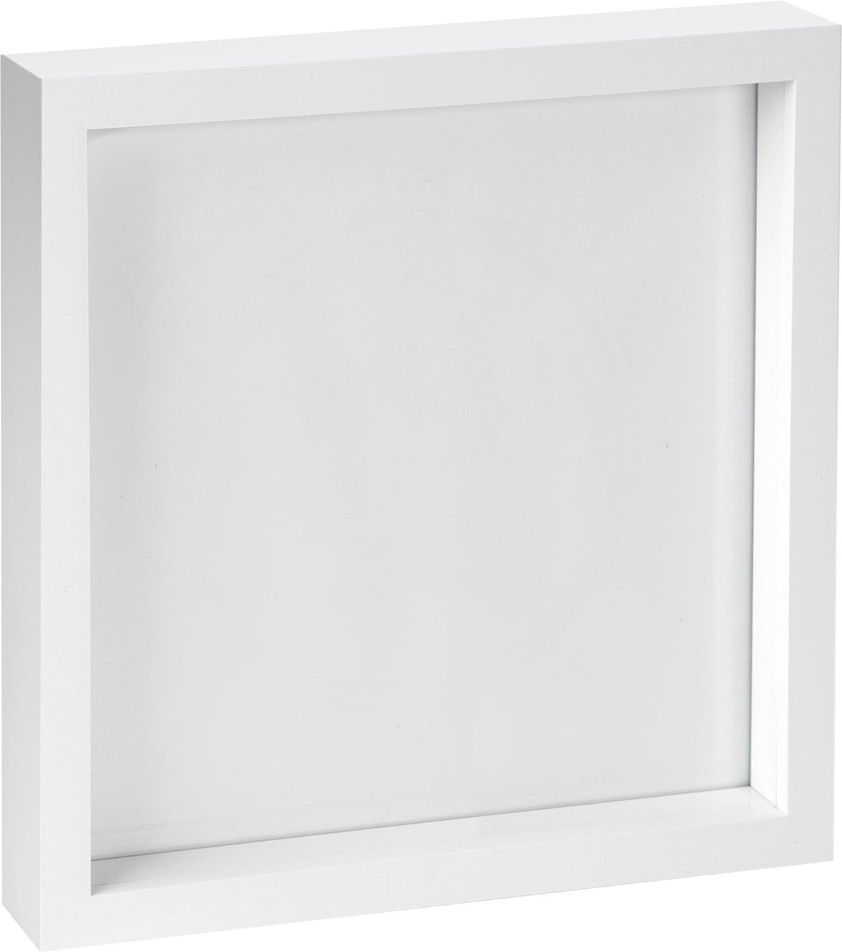 10" x 10" 3D Box Photo Frame - White