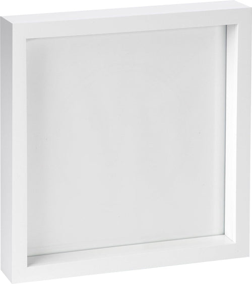 10" x 10" 3D Box Photo Frame - White