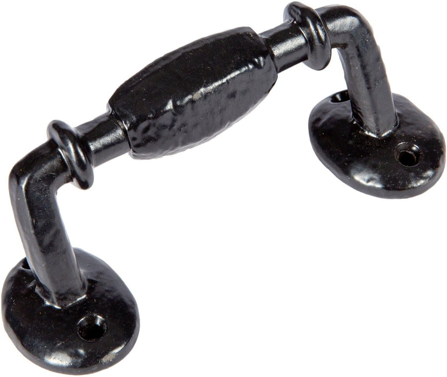 115mm Black Offset Wrought Iron Door Handle