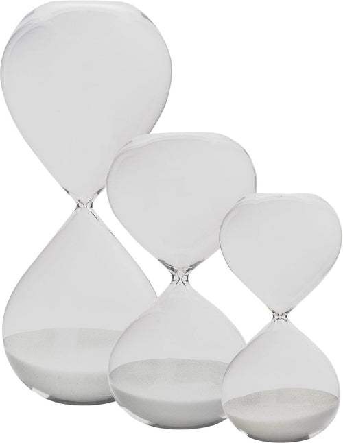 3pc Glass Sand Timer Set - 3 Sizes