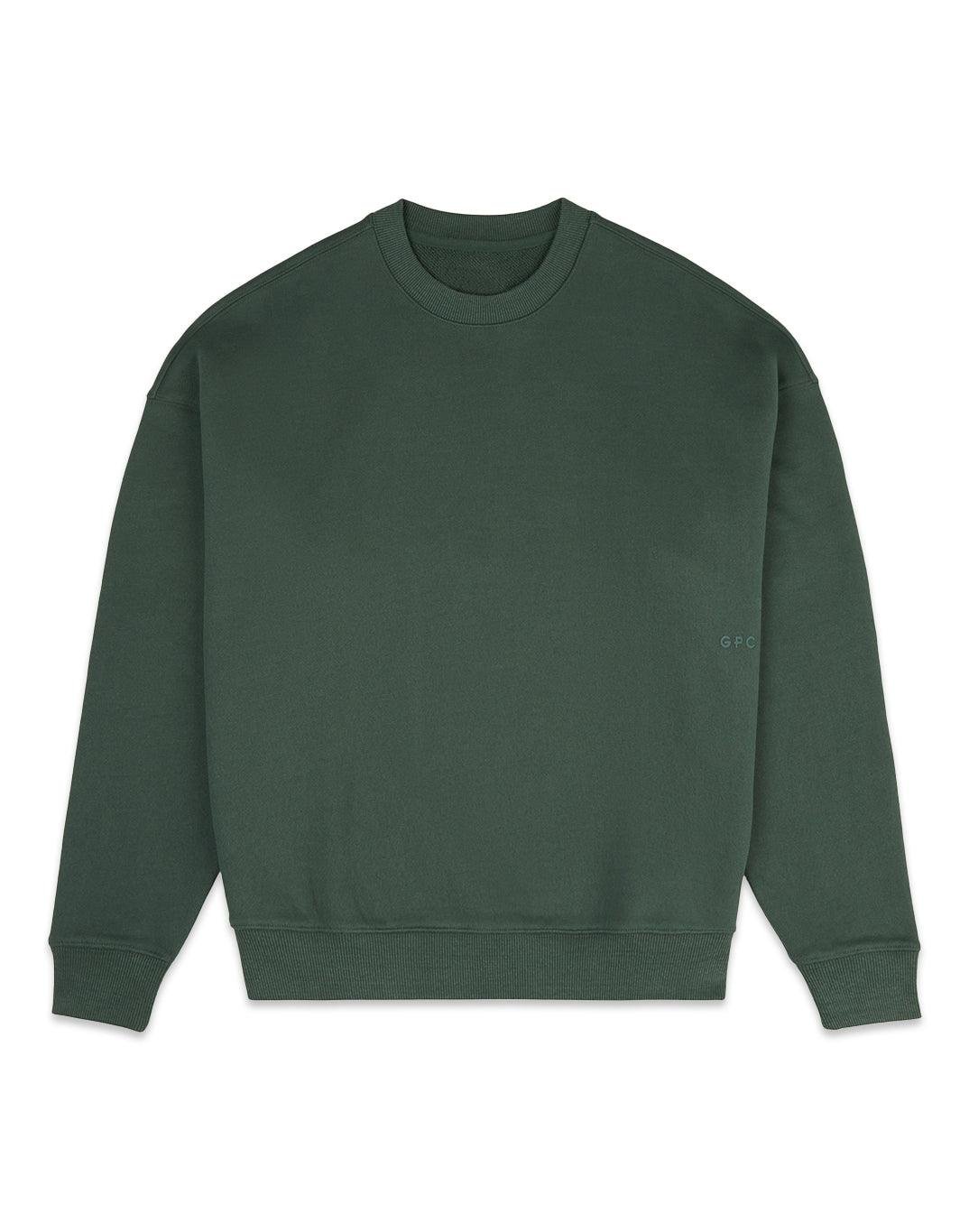 The Oversized Crew in Earth Green