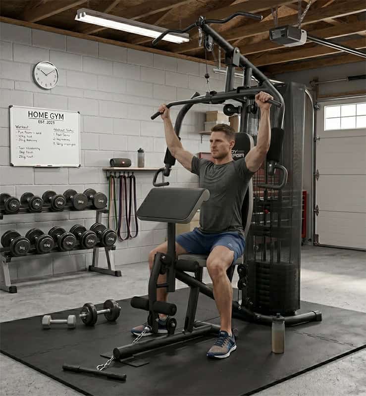 BodyTrain ES-422 Single Station Home Multi Gym 65kg Weight Stack