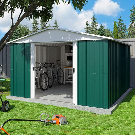 10' x 13' Yardmaster Apex Metal Shed (3.03m x 3.96m)