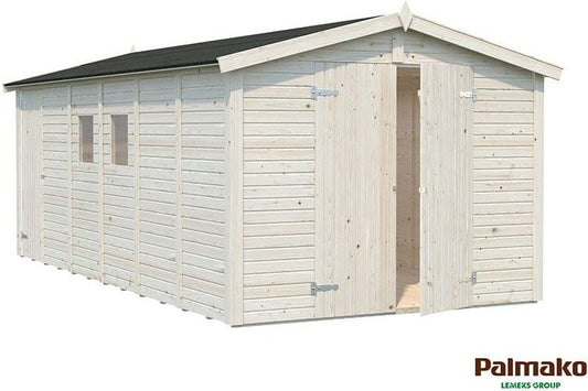 9' x 18' Palmako Dan Premium (16mm) Nordic Apex Shed (2.7m x 5.5m)