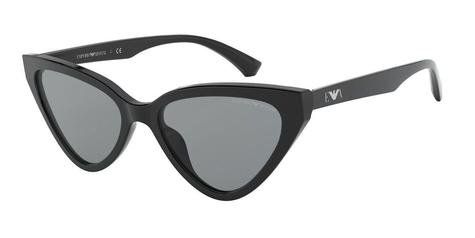 Emporio Armani EA4136 Shiny Black/Grey Sunglasses