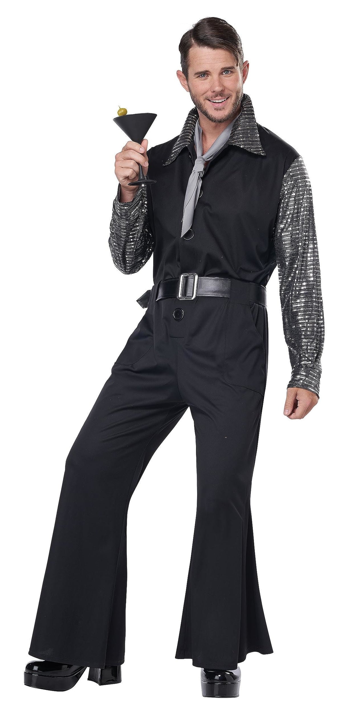Mens Bling Bling Disco Costume - L