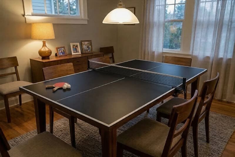Air League Table Tennis Table Conversion Top – Black