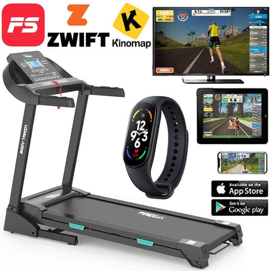 BodyTrain 7001 Motorised Folding Bluetooth Treadmill
