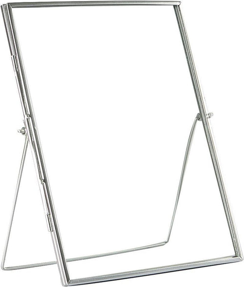 8" x 10" Standing Metal Photo Frame - Silver