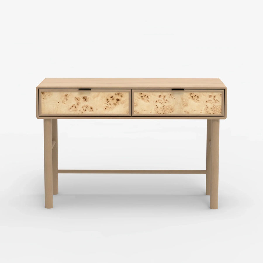 Urban Burl Two Drawer Console Table  Mango Wood- Natural