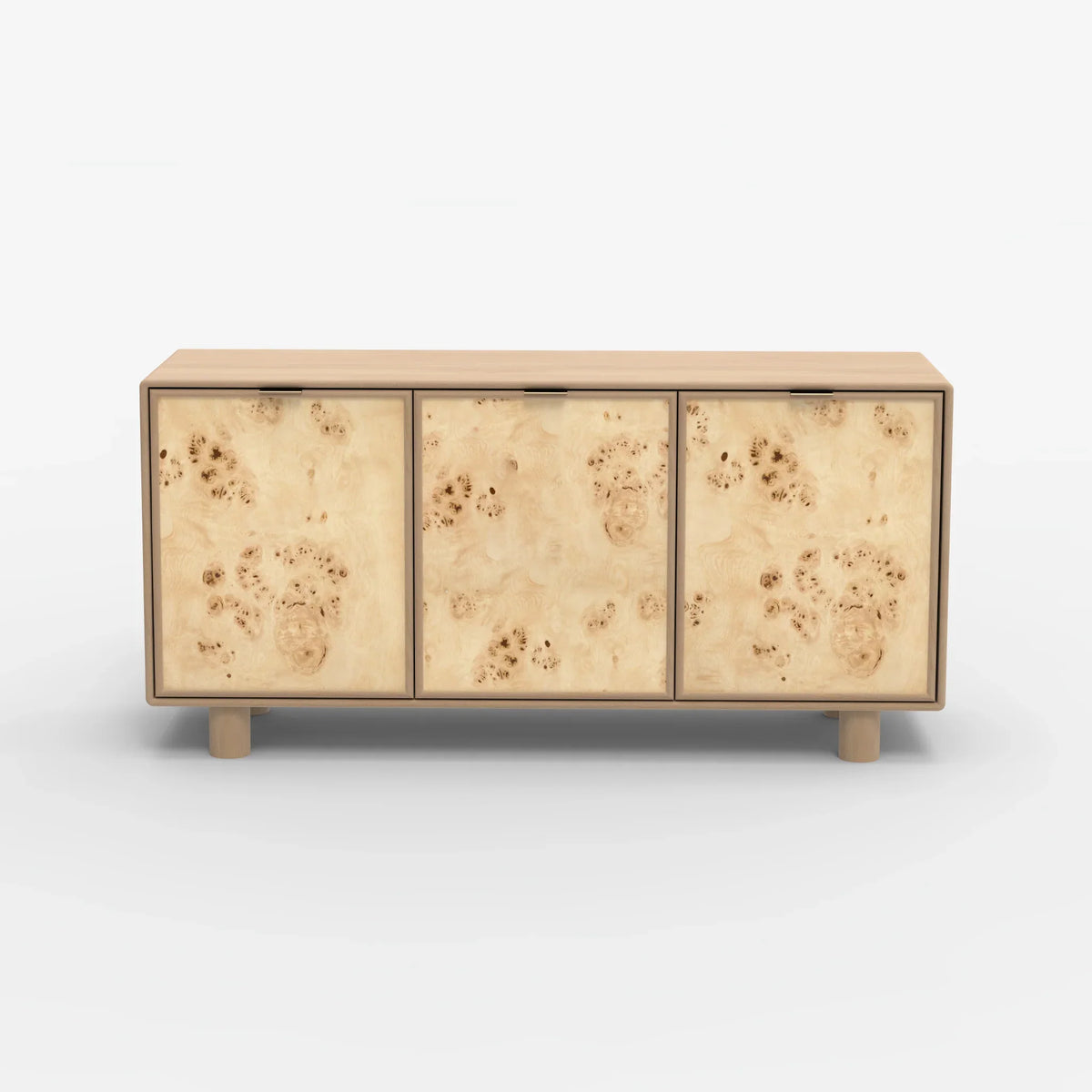 Urban Burl Three Door Cabinet  Mango Wood- Natural