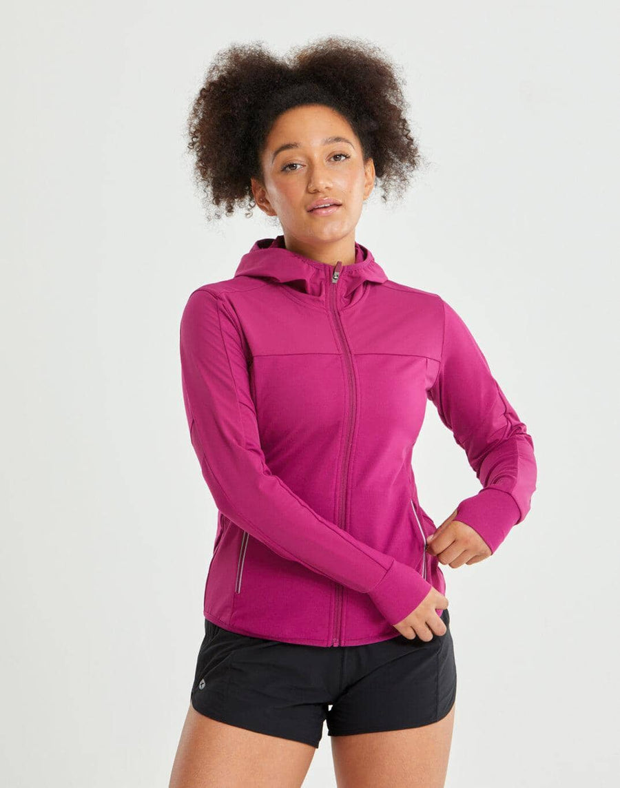Upside Pro Hoodie in Hot Berry - XS/8 / Desert Berry