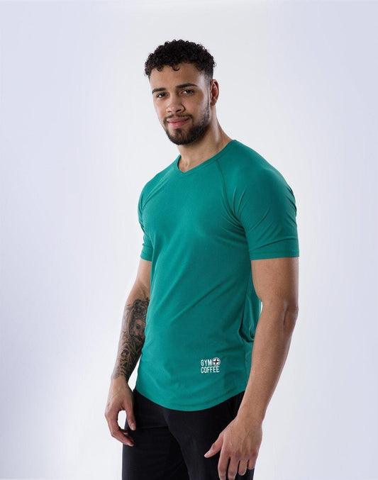 V-Tech Tee in Green - Small / Deep Sea Green